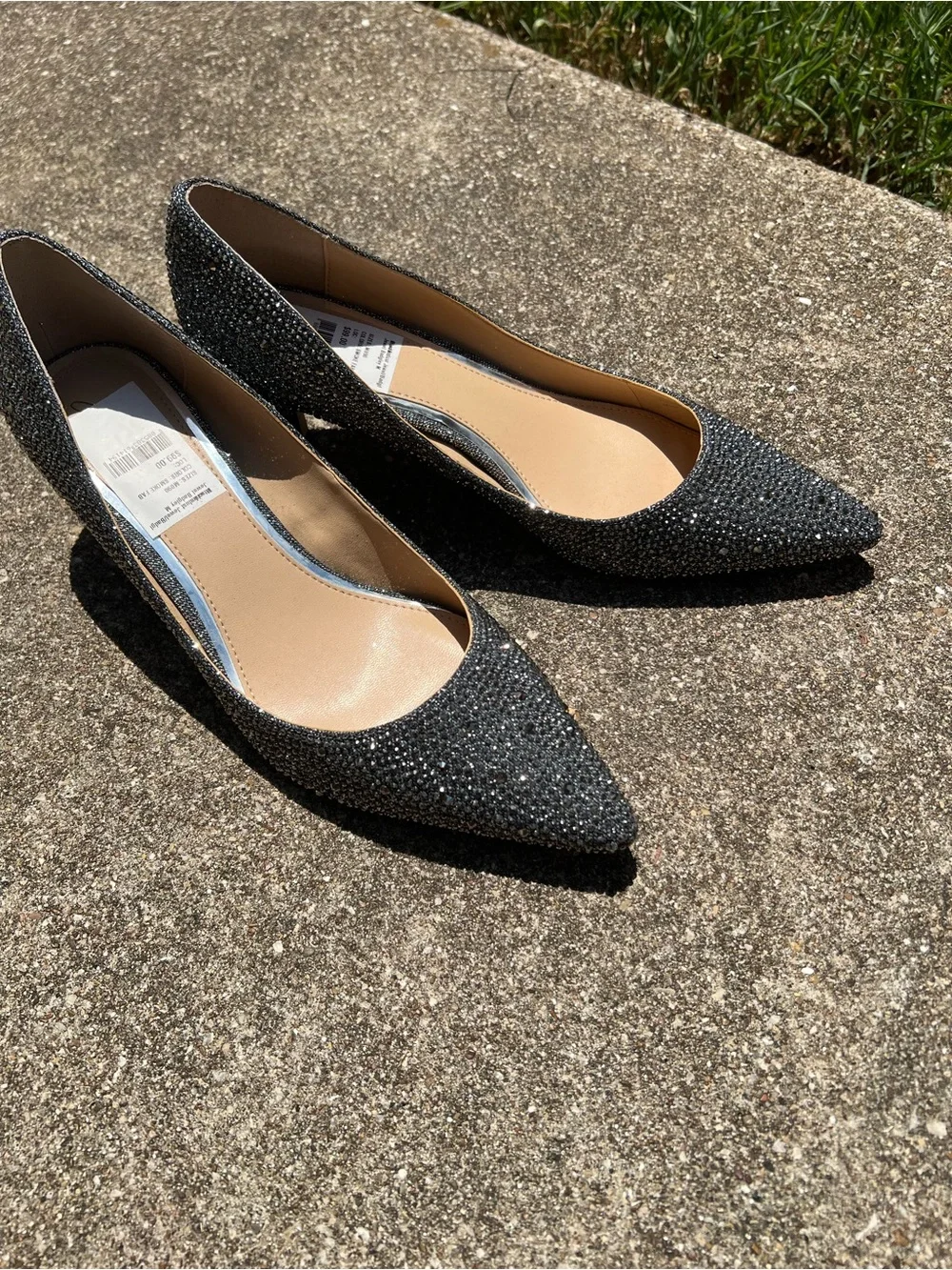 Jewel Badgley Mischka Sparkle Pointed Toe Women’s heels